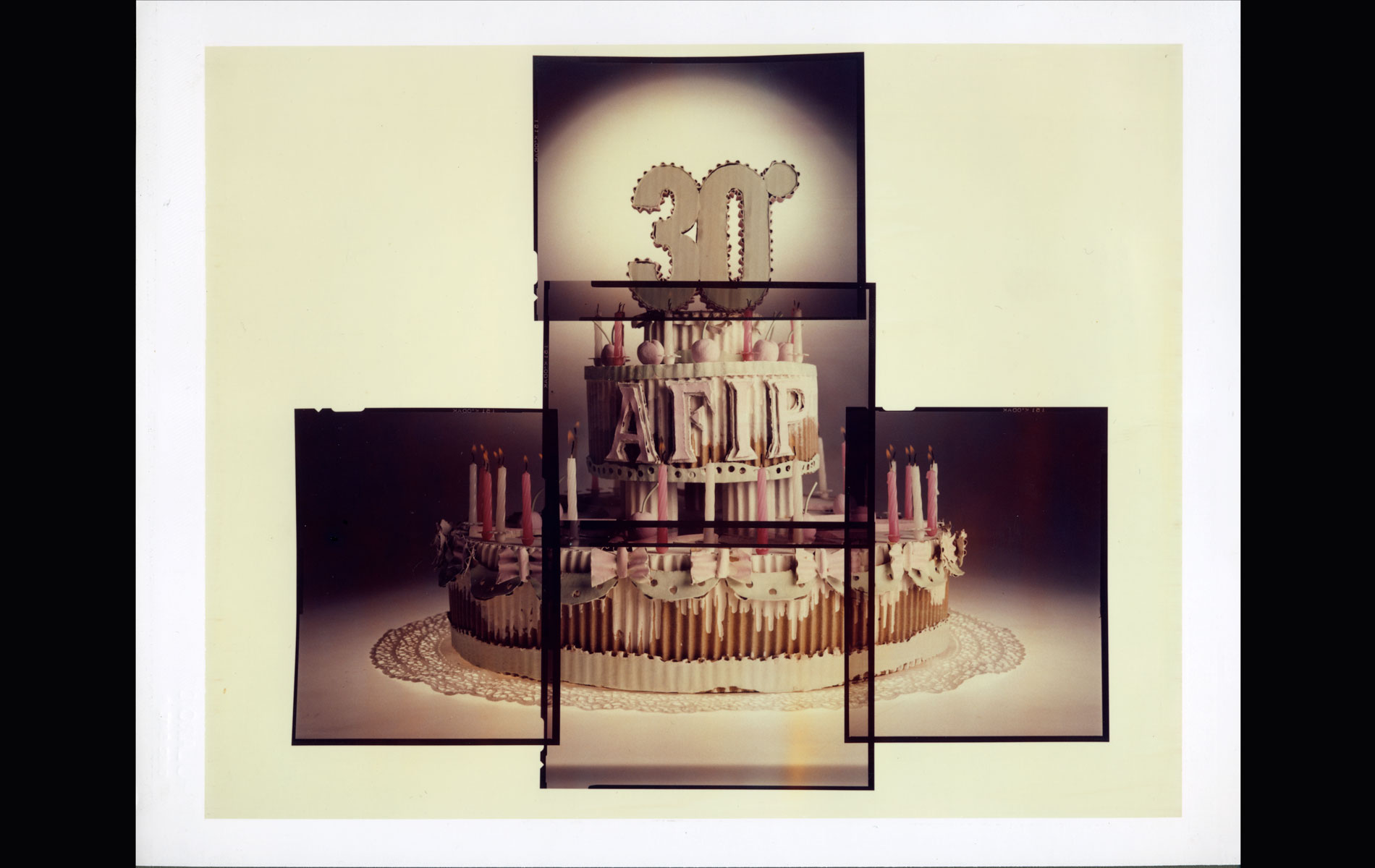 "Cake" for the 30th Anniversary of the founding of 'A.F.I.P. - 1990 - Polarod 8"x10" size - © Graziano Villa