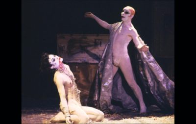 LINDSAY KEMP - "SALOME' " by O.Wilde - Baptist and Salomé - color slide - size 120 - © Graziano Villa
