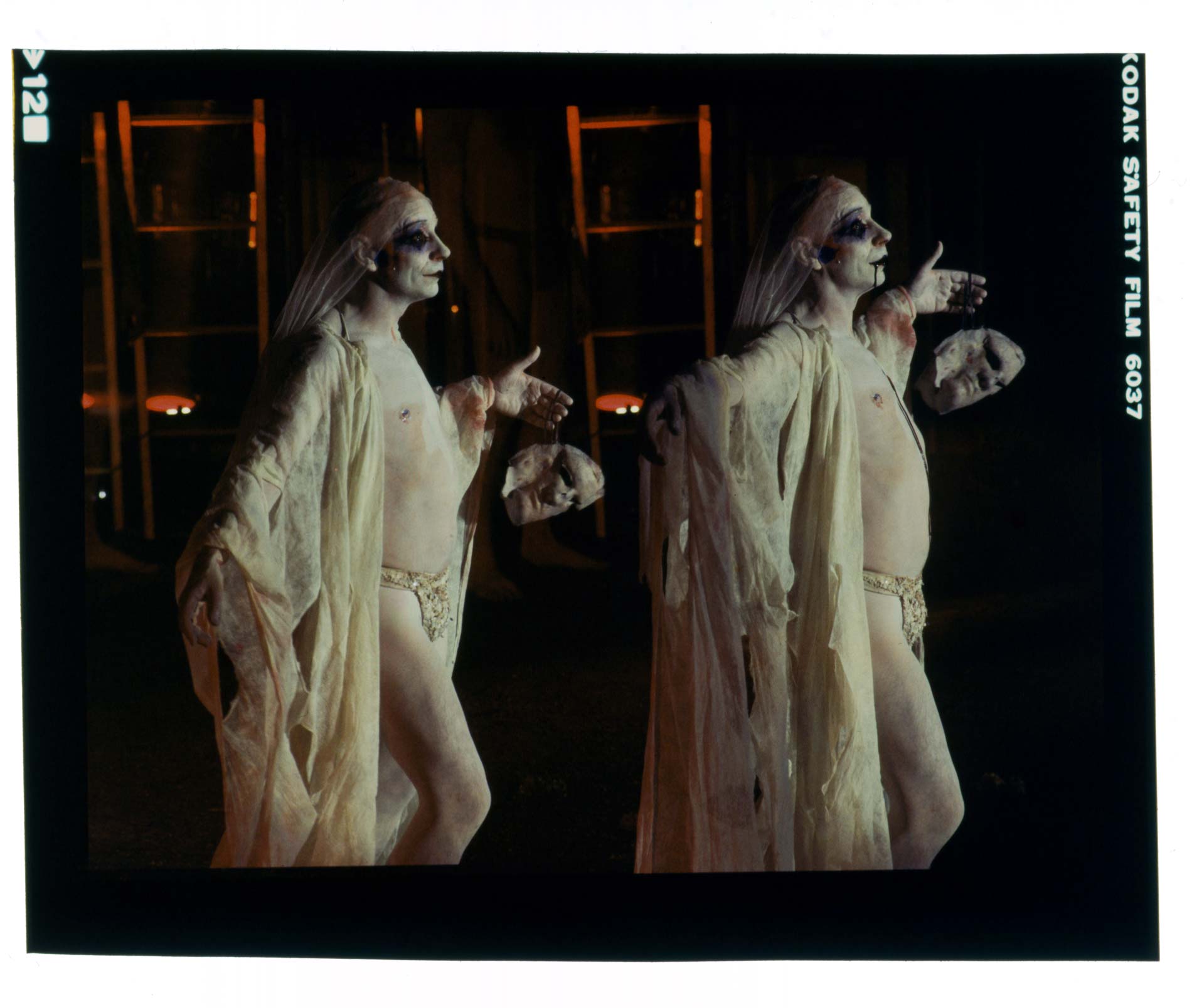 LINDSAY KEMP - "FLOWERS" by JEAN GENET - color slides 4x5 cm - 1982 - © Graziano Villa