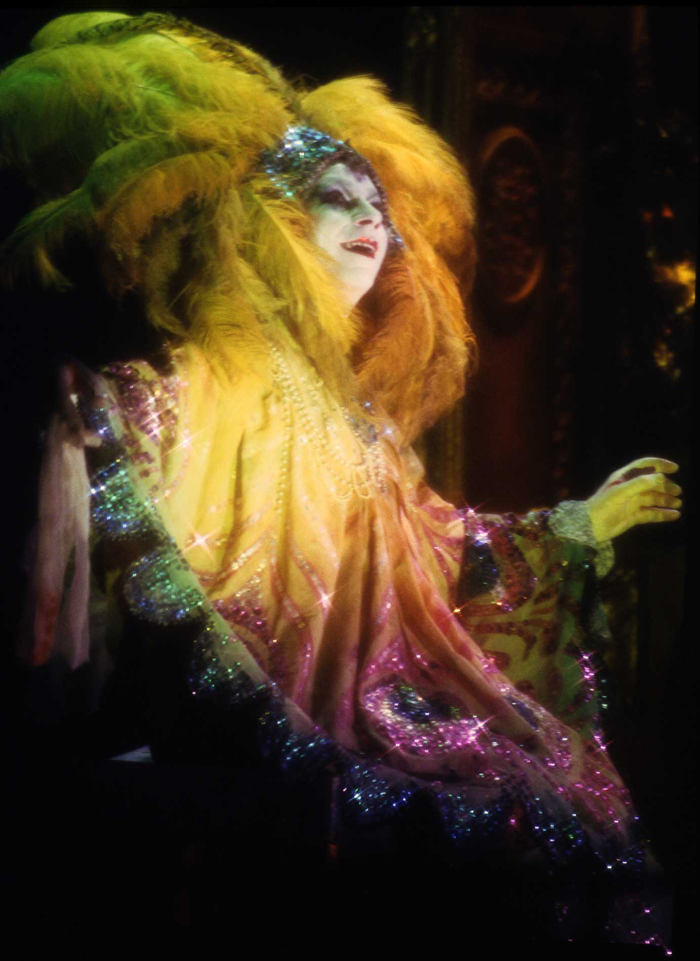 LINDSAY KEMP - "SALOME' " by O.Wilde - Salomé Portrait - color slide - size 120 - © Graziano Villa